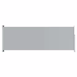 vidaXL Retractable Side Awning Garden Privacy Screen Balcony Outdoor Screen - grey, 220 x 600 cm