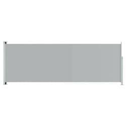 vidaXL Retractable Side Awning Garden Privacy Screen Balcony Outdoor Screen - grey, 220 x 600 cm