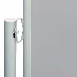 vidaXL Retractable Side Awning Garden Privacy Screen Balcony Outdoor Screen - grey, 220 x 600 cm
