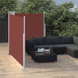 vidaXL Retractable Side Awning Garden Privacy Screen Multi Colours Multi Sizes - brown, 140 x 600 cm