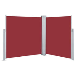 vidaXL Retractable Side Awning Garden Privacy Screen Multi Colours Multi Sizes - red, 160 x 600 cm