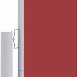 vidaXL Retractable Side Awning Garden Privacy Screen Multi Colours Multi Sizes - red, 180 x 600 cm