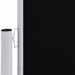 vidaXL Retractable Side Awning Garden Privacy Screen Multi Colours Multi Sizes - black, 200 x 600 cm