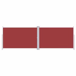 vidaXL Retractable Side Awning Garden Privacy Screen Multi Colours Multi Sizes - red, 200 x 600 cm