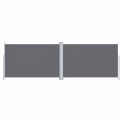 vidaXL Retractable Side Awning Garden Privacy Screen Multi Colours Multi Sizes - anthracite, 220 x 600 cm