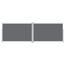 vidaXL Retractable Side Awning Garden Privacy Screen Multi Colours Multi Sizes - anthracite, 220 x 600 cm