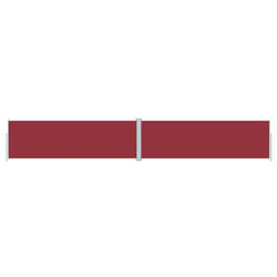 vidaXL Retractable Side Awning Garden Privacy Screen Multi Colours Multi Sizes - red, 160 x 1000 cm