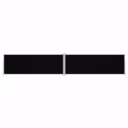 vidaXL Retractable Side Awning Balcony Windscreen Patio Sun Protection Screen - black, 180 x 1000 cm - Additional view 2