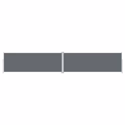 vidaXL Retractable Side Awning Balcony Windscreen Patio Sun Protection Screen - anthracite, 180 x 1000 cm - Additional view 2