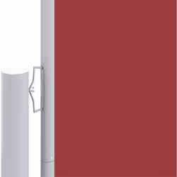vidaXL Retractable Side Awning Balcony Windscreen Patio Sun Protection Screen - red, 180 x 1000 cm - Additional view 3