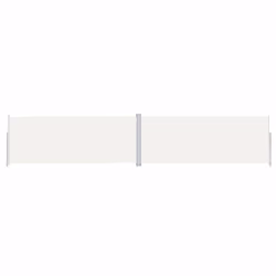 vidaXL Retractable Side Awning Balcony Windscreen Patio Sun Protection Screen - cream, 200 x 1000 cm - Additional view 3