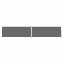 vidaXL Retractable Side Awning Balcony Windscreen Patio Sun Protection Screen - anthracite, 200 x 1000 cm - Additional view 2