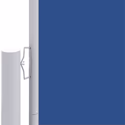 vidaXL Retractable Side Awning Balcony Windscreen Patio Sun Protection Screen - blue, 200 x 1000 cm - Additional view 4
