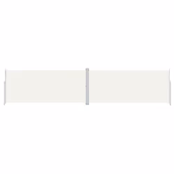 vidaXL Retractable Side Awning Balcony Windscreen Patio Sun Protection Screen - cream, 220 x 1000 cm - Additional view 2