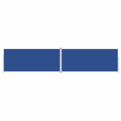 vidaXL Retractable Side Awning Balcony Windscreen Patio Sun Protection Screen - blue, 220 x 1000 cm - Additional view 2