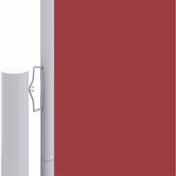 vidaXL Retractable Side Awning Balcony Windscreen Patio Sun Protection Screen - red, 220 x 1000 cm - Additional view 3