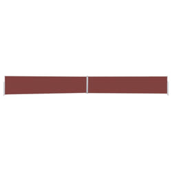 vidaXL Retractable Side Awning Garden Privacy Screen Multi Colours Multi Sizes - brown, 140 x 1200 cm