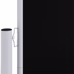 vidaXL Retractable Side Awning Garden Privacy Screen Multi Colours Multi Sizes - black, 160 x 1200 cm