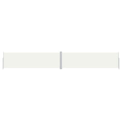 vidaXL Retractable Side Awning Garden Privacy Screen Multi Colours Multi Sizes - cream, 180 x 1200 cm