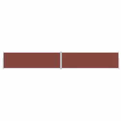vidaXL Retractable Side Awning Garden Privacy Screen Multi Colours Multi Sizes - brown, 180 x 1200 cm