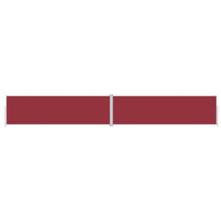 vidaXL Retractable Side Awning Garden Privacy Screen Multi Colours Multi Sizes - red, 180 x 1200 cm