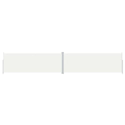 vidaXL Retractable Side Awning Garden Privacy Screen Multi Colours Multi Sizes - cream, 220 x 1200 cm