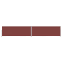 vidaXL Retractable Side Awning Garden Privacy Screen Multi Colours Multi Sizes - brown, 220 x 1200 cm