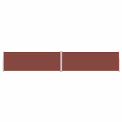 vidaXL Retractable Side Awning Garden Privacy Screen Multi Colours Multi Sizes - brown, 220 x 1200 cm