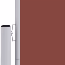 vidaXL Retractable Side Awning Garden Privacy Screen Multi Colours Multi Sizes - brown, 220 x 1200 cm