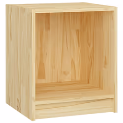vidaXL Solid Pinewood Bedside Cabinet Nightstand Storage Cabinet Multi Colours - brown, 1