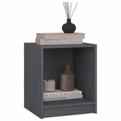 VidaXL 809924 nightstand/bedside table Grey - Additional view 4