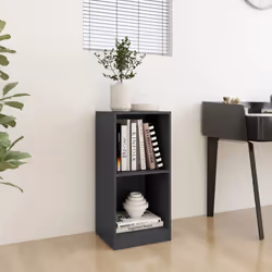 vidaXL Solid Pinewood Side Cabinet Living Room Side Sofa Table Multi Colours - grey