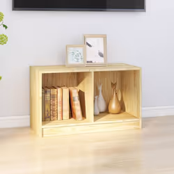 vidaXL Solid Pinewood TV Cabinet TV Stand Stereo Hifi Cabinet Multi Colours - brown