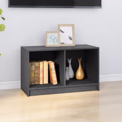 vidaXL Solid Pinewood TV Cabinet TV Stand Stereo Hifi Cabinet Multi Colours - grey