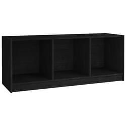 vidaXL Solid Pinewood TV Cabinet Living Room Sideboard TV Stand Multi Colours - black