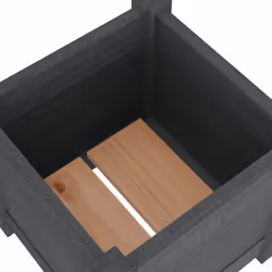 vidaXL 1/2x Solid Pinewood Garden Planter Outdoor Flower Box Pot Patio Planter - grey, 2 - Additional view 6