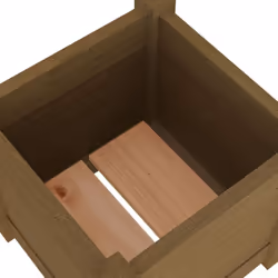 vidaXL 1/2x Solid Pinewood Garden Planter Outdoor Flower Box Pot Patio Planter - honey brown, 1 - Additional view 7