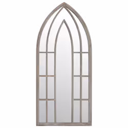 vidaXL Mirror Sand Iron for Indoor Use Wall Mirror Black/Sand 100x45/70x30 cm - sand, 100 x 45 cm