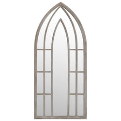 vidaXL Mirror Sand Iron for Indoor Use Wall Mirror Black/Sand 100x45/70x30 cm - sand, 100 x 45 cm