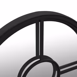 vidaXL Mirror Sand Iron Round for Indoor Use Mirror Black/Sand 40x4/60x4 cm - black, 60 x 4 cm - Additional view 4