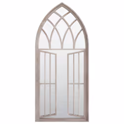 vidaXL Mirror Sand Iron for Indoor Use Wall Mirror Black/Sand 100x45/70x30 cm - sand, 100 x 45 cm