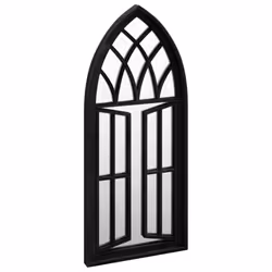 vidaXL Mirror Sand Iron for Indoor Use Wall Mirror Black/Sand 100x45/70x30 cm - black, 70 x 30 cm - Additional view 2