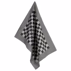vidaXL Towel Set Kitchen Dish Cloth Tea Towel Dish Towels Blue and Cotton - black and white, 10 pcs - Additional view 8