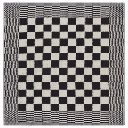 vidaXL Towel Set Kitchen Dish Cloth Tea Towel Dish Towels Blue and Cotton - black and white, 50 pcs