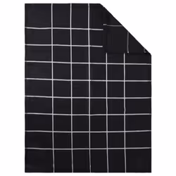 vidaXL Towel Set Kitchen Dish Cloth Tea Towels Dish Towels 12 Piece Cotton - black - Additional view 10
