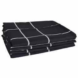 vidaXL Towel Set Kitchen Dish Cloth Tea Towels Dish Towels 12 Piece Cotton - black - Additional view 5