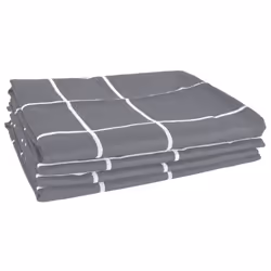 vidaXL Towel Set Kitchen Dish Cloth Tea Towels Dish Towels 12 Piece Cotton - grey - Additional view 6