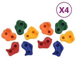 vidaXL 10/20x Climbing Stones Multicolour PE Outdoor Grab Rocks Holding Stones - 40