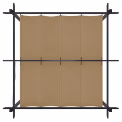 vidaXL Garden Gazebo with Retractable Roof Tent Multi Colours 3x3 m/4x3 m - taupe - Additional view 7