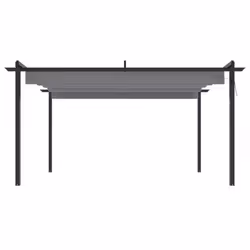 vidaXL Garden Gazebo with Retractable Roof Tent Multi Colours 3x3 m/4x3 m - anthracite